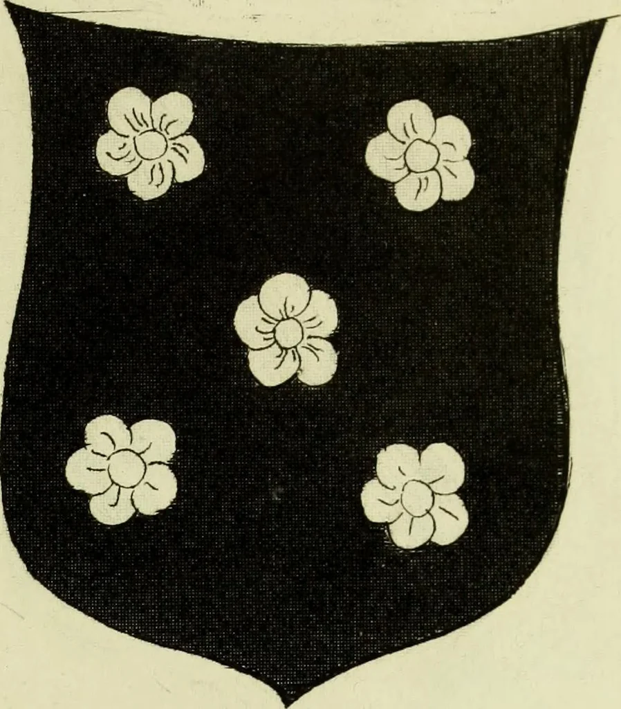 An illustration from Fac simile of an ancient heraldic manuscript, 1822, leaf 217