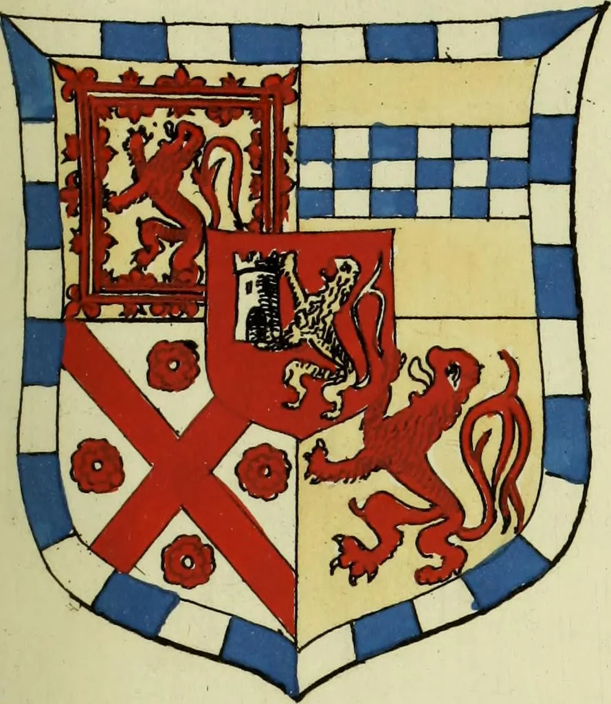 An illustration from Fac simile of an ancient heraldic manuscript, 1822, leaf 221