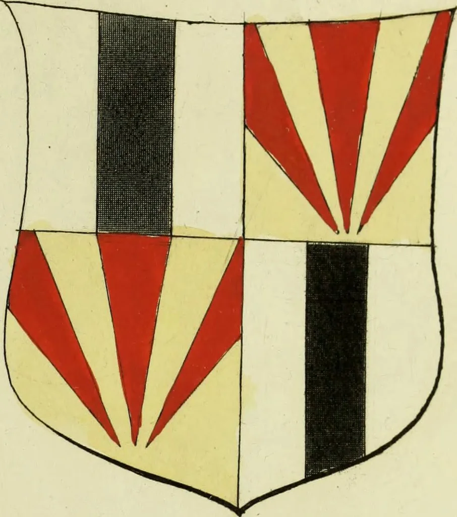 An illustration from Fac simile of an ancient heraldic manuscript, 1822, leaf 221