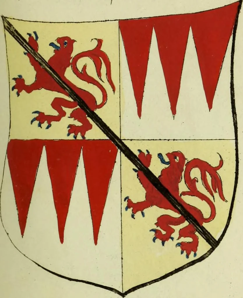 An illustration from Fac simile of an ancient heraldic manuscript, 1822, leaf 233