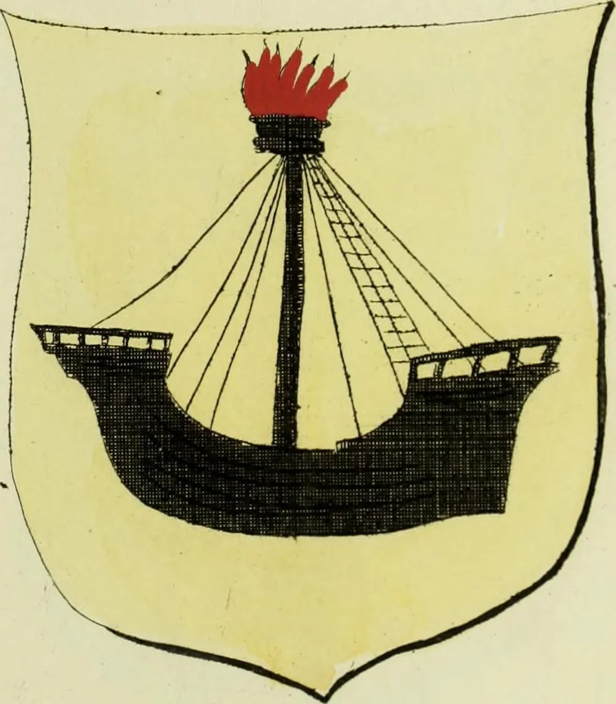 An illustration from Fac simile of an ancient heraldic manuscript, 1822, leaf 233