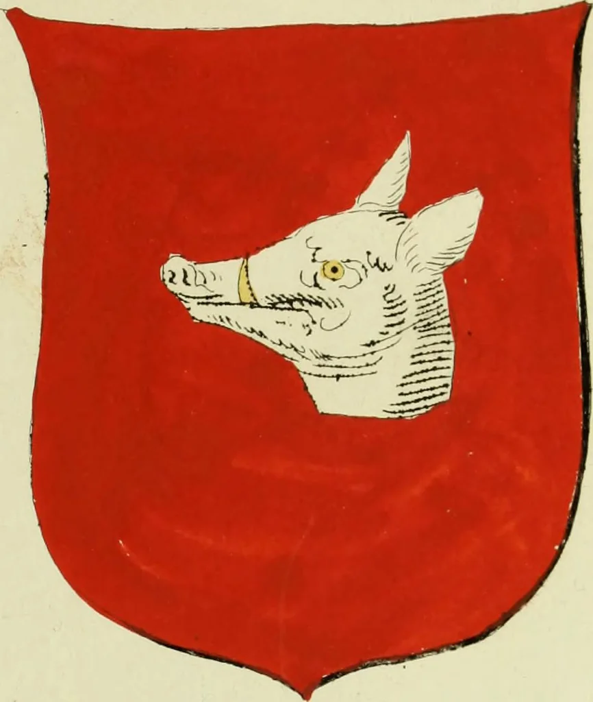 An illustration from Fac simile of an ancient heraldic manuscript, 1822, leaf 241