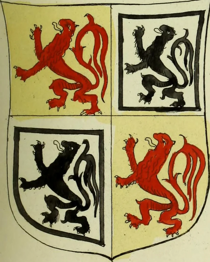 An illustration from Fac simile of an ancient heraldic manuscript, 1822, leaf 249