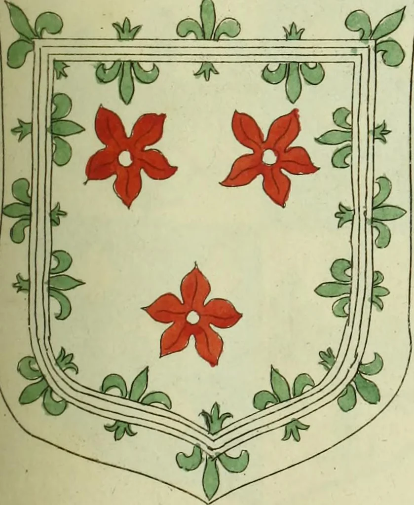 An illustration from Fac simile of an ancient heraldic manuscript, 1822, leaf 253