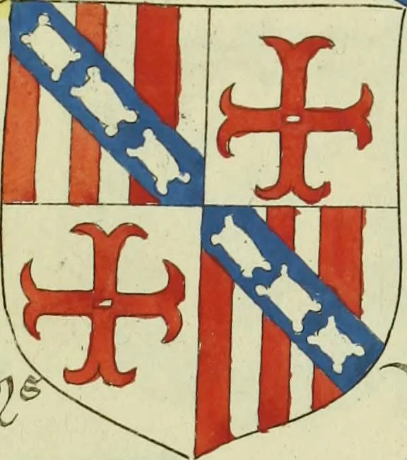 An illustration from Fac simile of an ancient heraldic manuscript, 1822, leaf 253