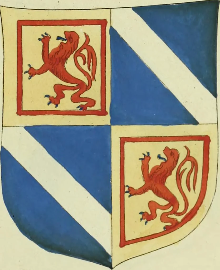 An illustration from Fac simile of an ancient heraldic manuscript, 1822, leaf 253