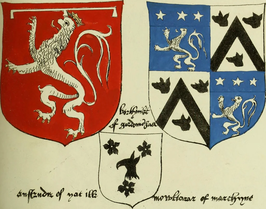 An illustration from Fac simile of an ancient heraldic manuscript, 1822, leaf 271