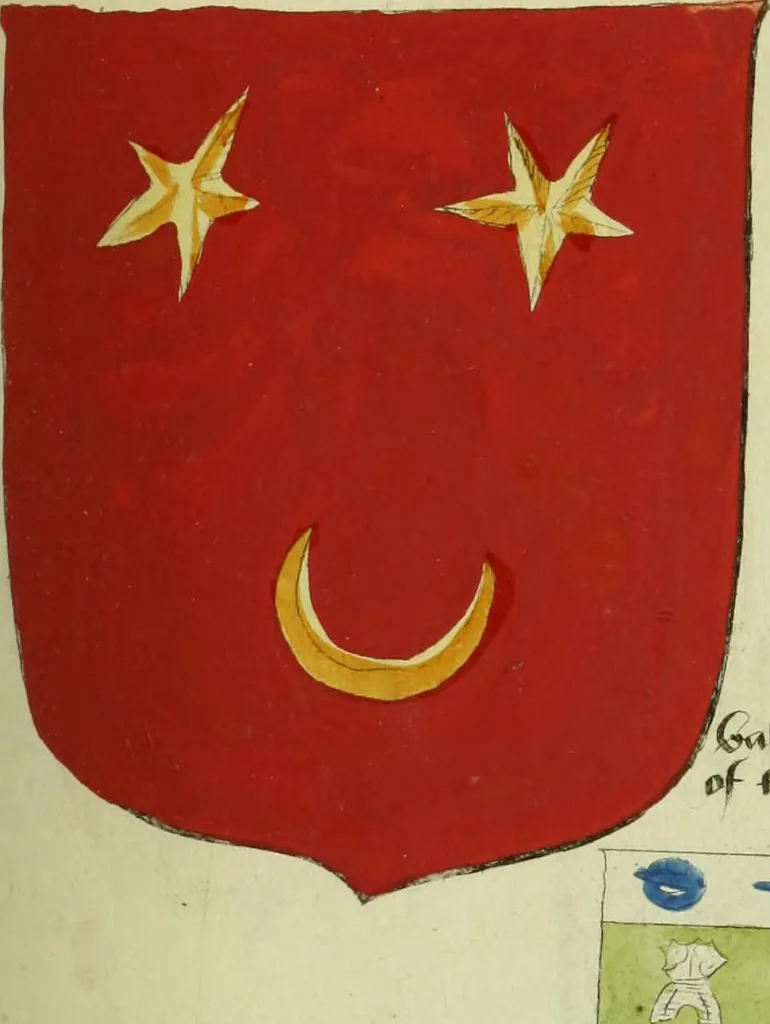 An illustration from Fac simile of an ancient heraldic manuscript, 1822, leaf 287