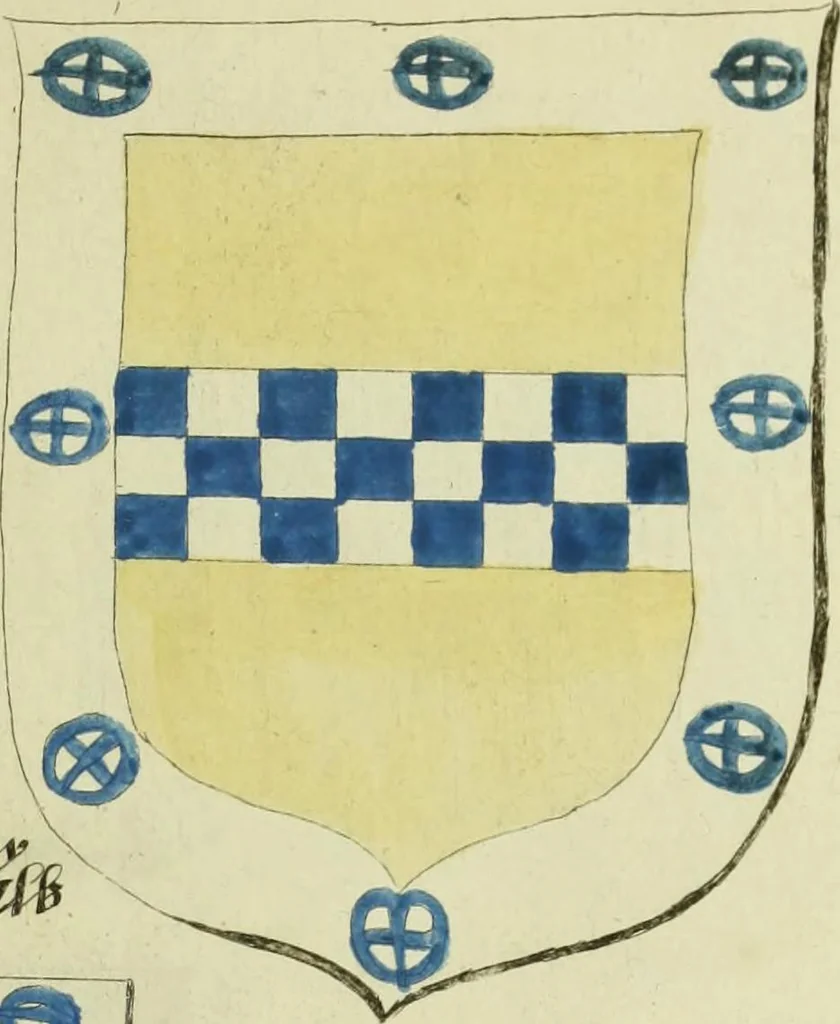 An illustration from Fac simile of an ancient heraldic manuscript, 1822, leaf 287