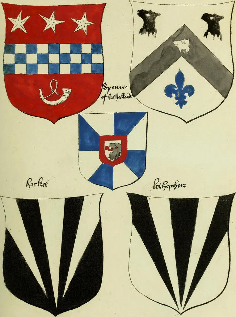 An illustration from Fac simile of an ancient heraldic manuscript, 1822, leaf 297