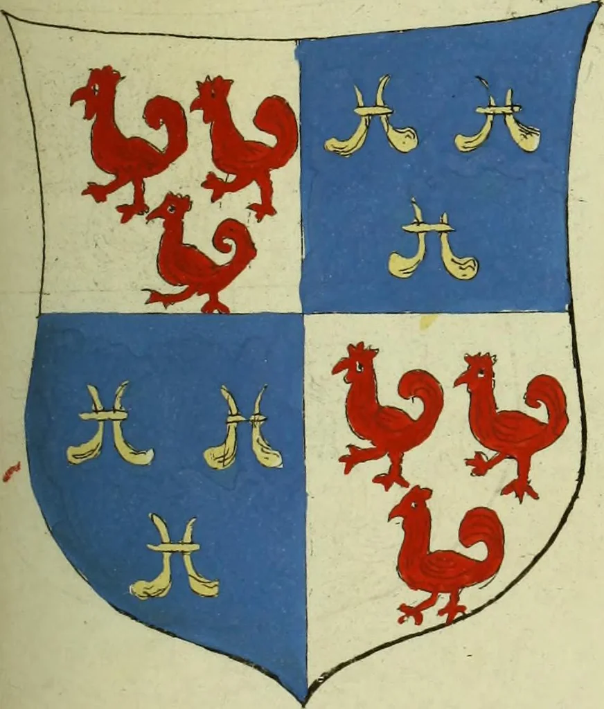 An illustration from Fac simile of an ancient heraldic manuscript, 1822, leaf 301