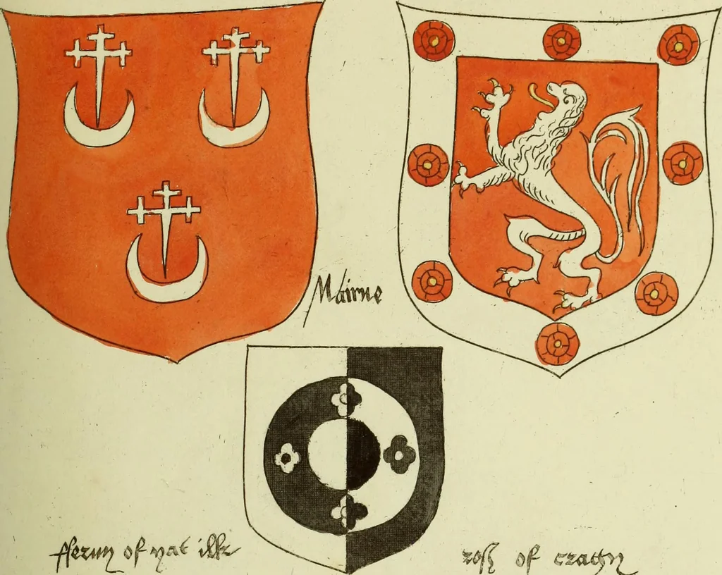 An illustration from Fac simile of an ancient heraldic manuscript, 1822, leaf 305