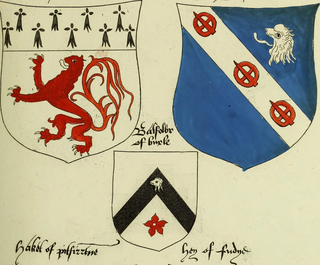An illustration from Fac simile of an ancient heraldic manuscript, 1822, leaf 309