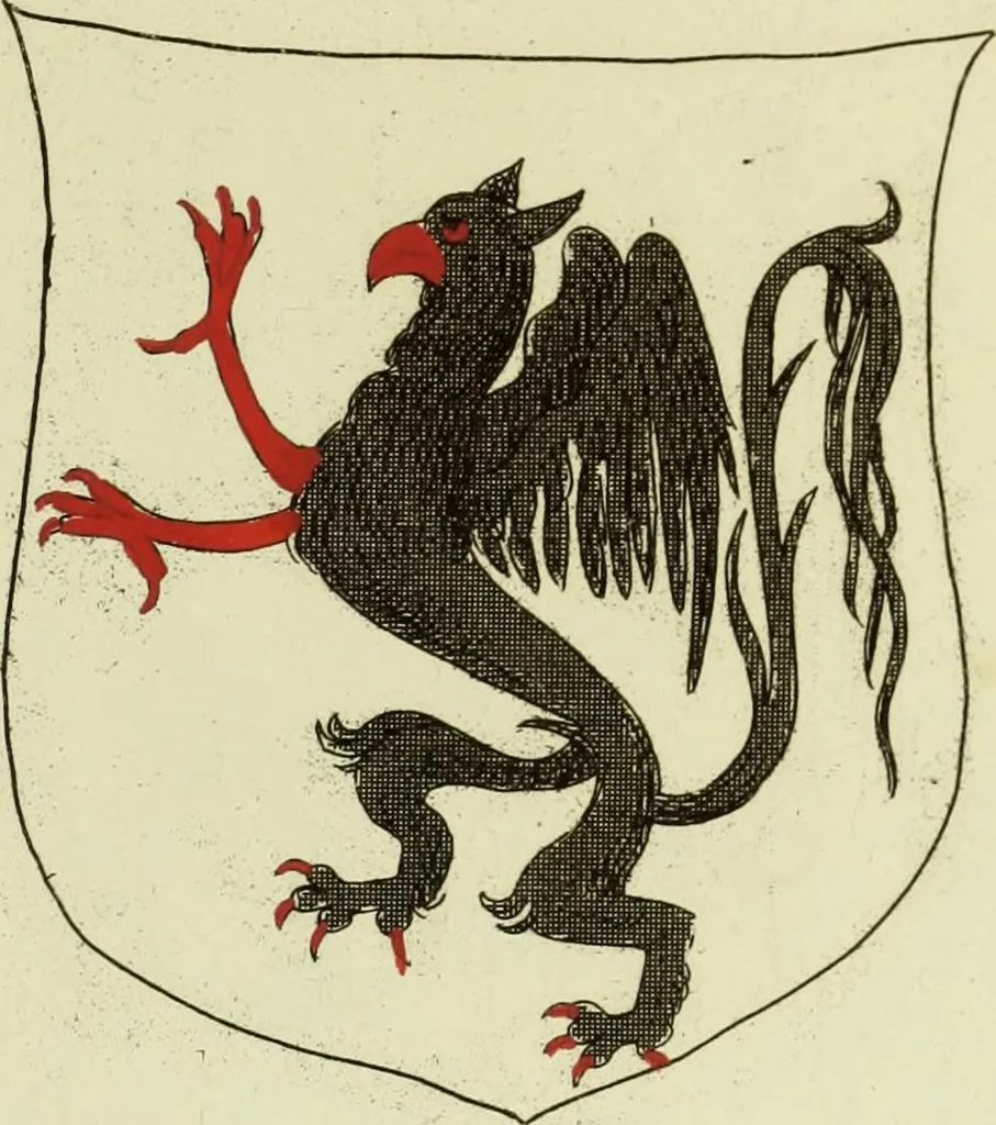 An illustration from Fac simile of an ancient heraldic manuscript, 1822, leaf 313