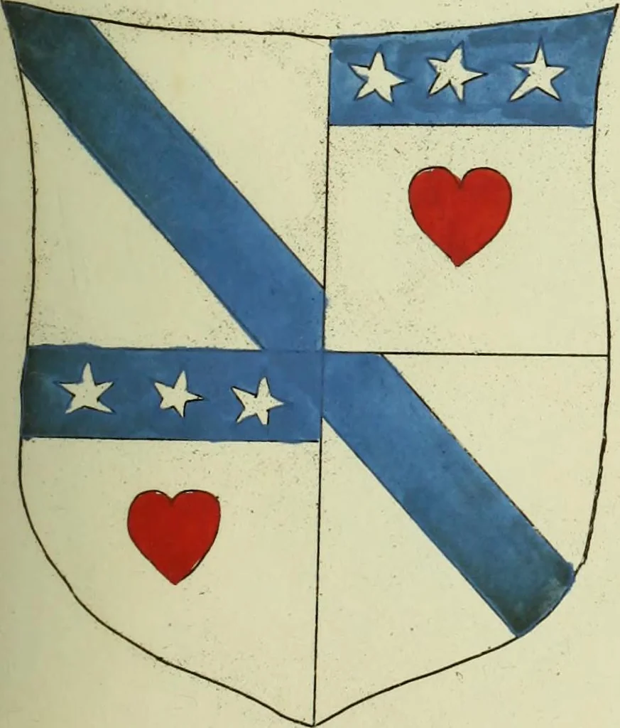 An illustration from Fac simile of an ancient heraldic manuscript, 1822, leaf 313