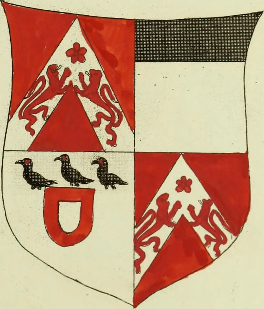 An illustration from Fac simile of an ancient heraldic manuscript, 1822, leaf 313