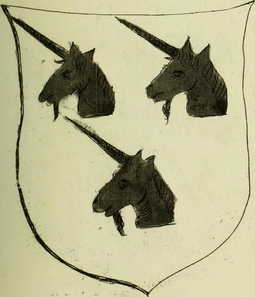 An illustration from Fac simile of an ancient heraldic manuscript, 1822, leaf 317
