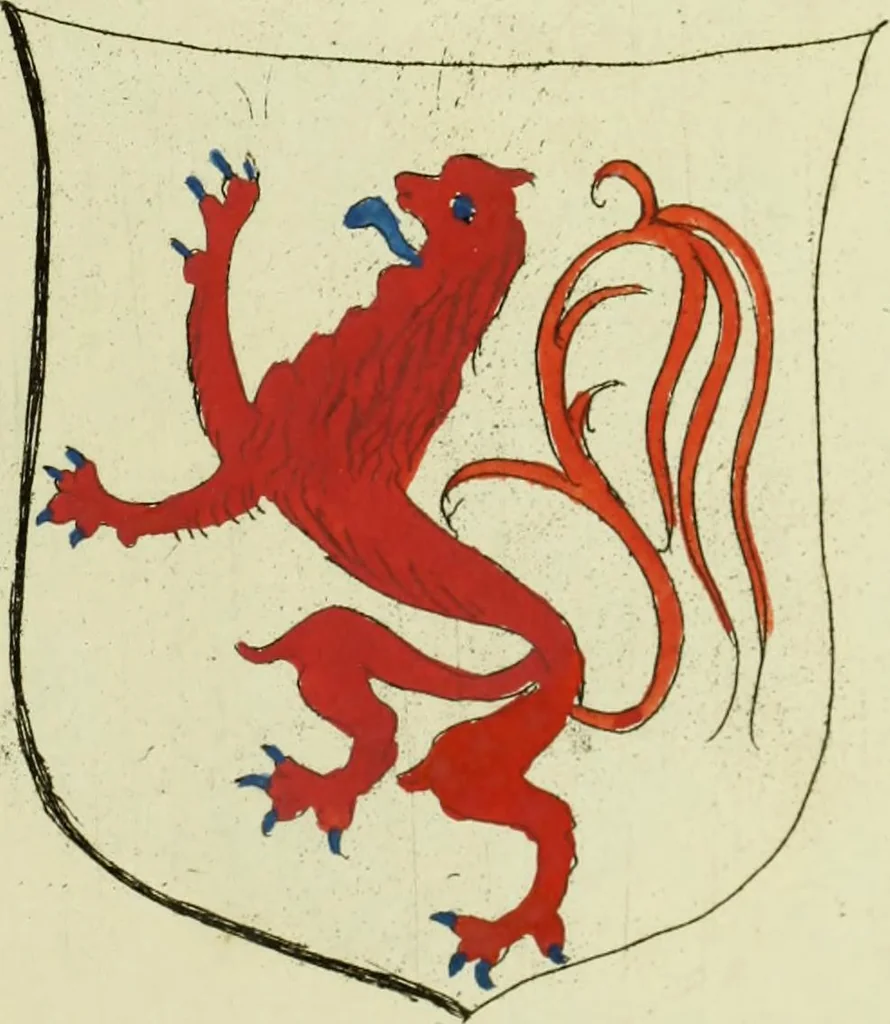 An illustration from Fac simile of an ancient heraldic manuscript, 1822, leaf 317