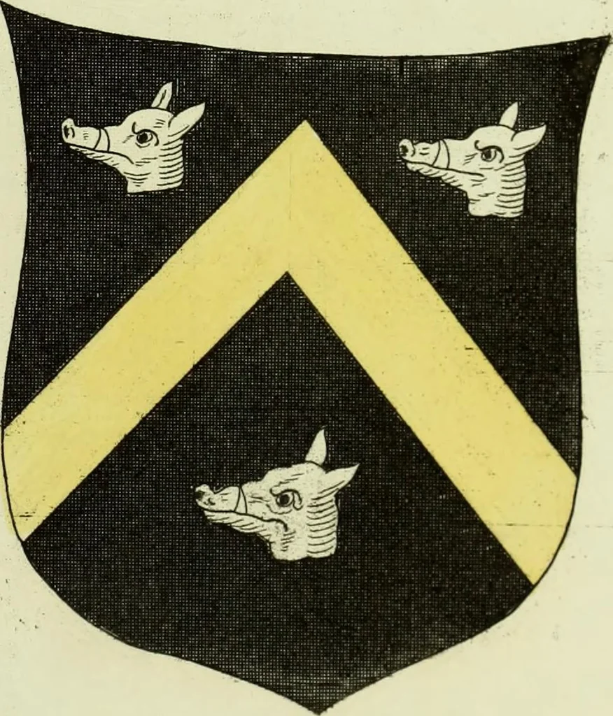 An illustration from Fac simile of an ancient heraldic manuscript, 1822, leaf 335