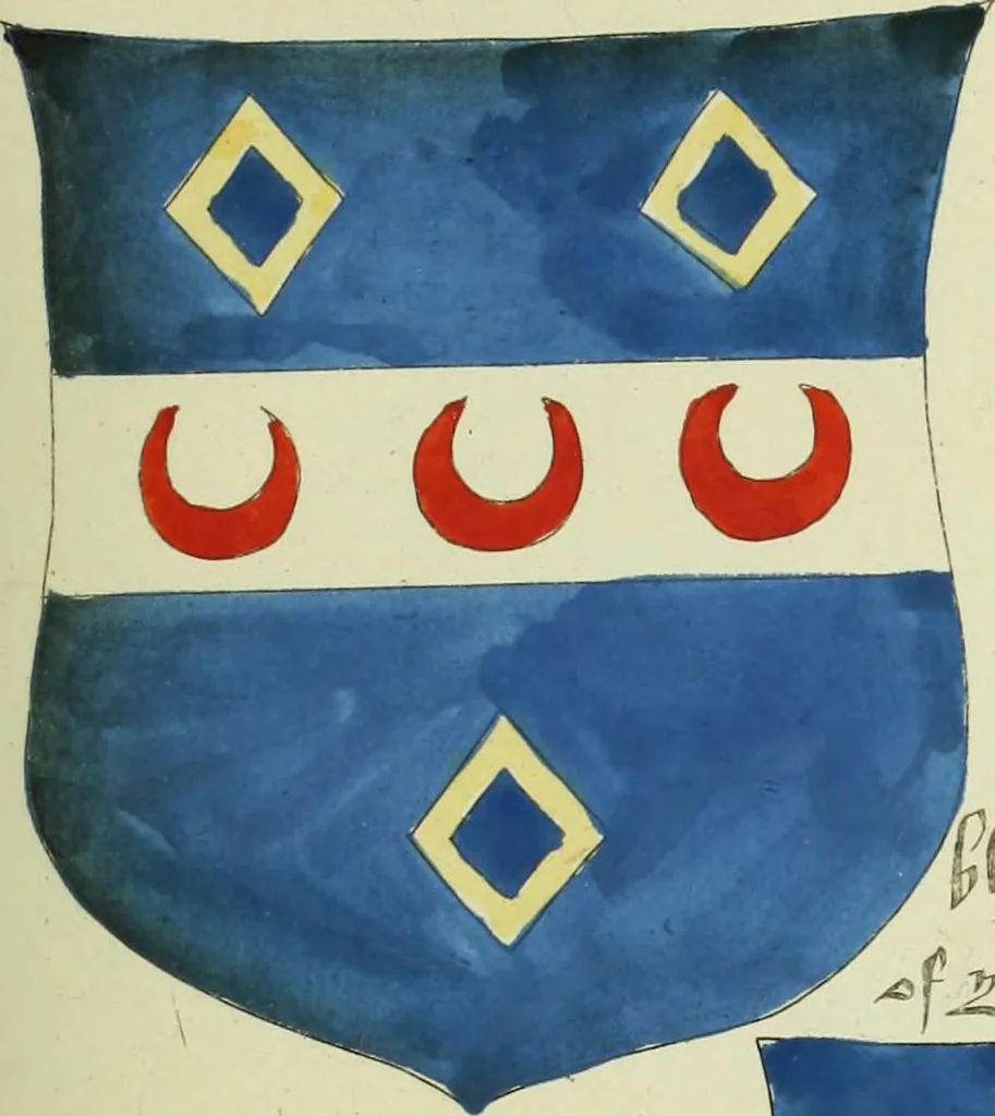 An illustration from Fac simile of an ancient heraldic manuscript, 1822, leaf 351