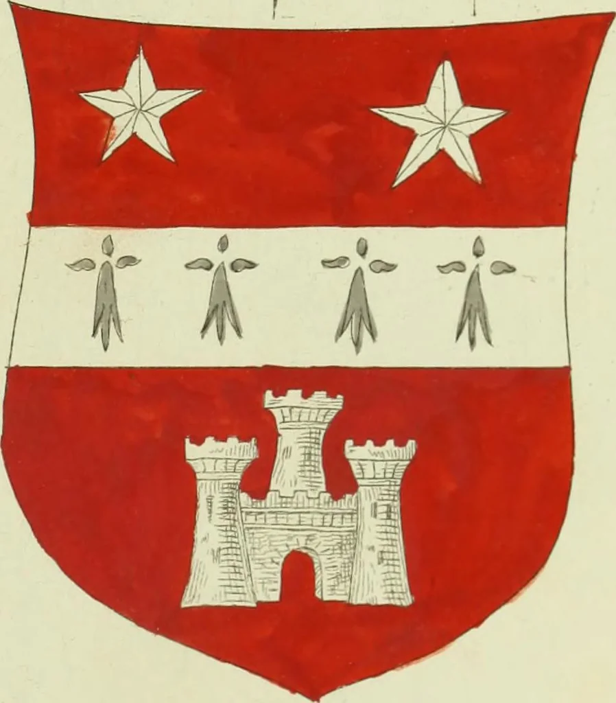 An illustration from Fac simile of an ancient heraldic manuscript, 1822, leaf 351