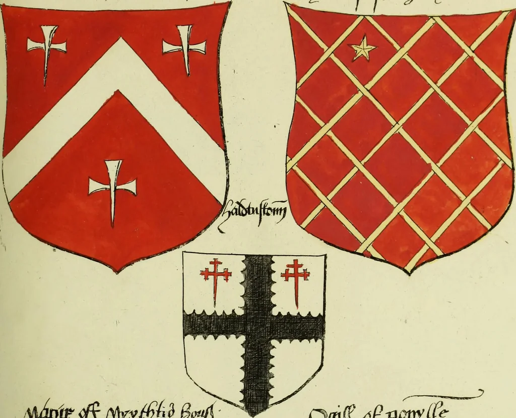 An illustration from Fac simile of an ancient heraldic manuscript, 1822, leaf 355