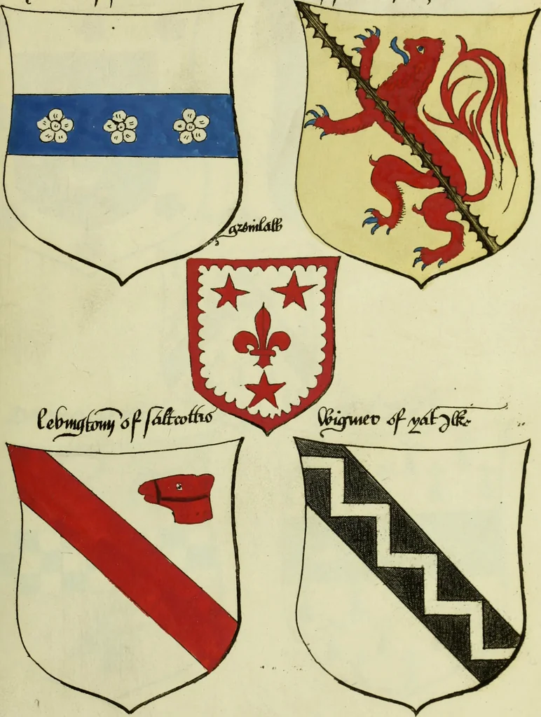 An illustration from Fac simile of an ancient heraldic manuscript, 1822, leaf 359