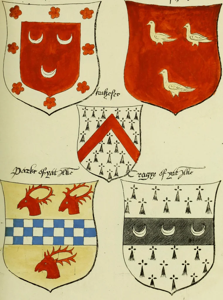 An illustration from Fac simile of an ancient heraldic manuscript, 1822, leaf 361