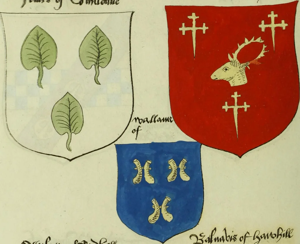 An illustration from Fac simile of an ancient heraldic manuscript, 1822, leaf 374