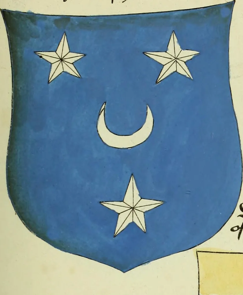 An illustration from Fac simile of an ancient heraldic manuscript, 1822, leaf 389
