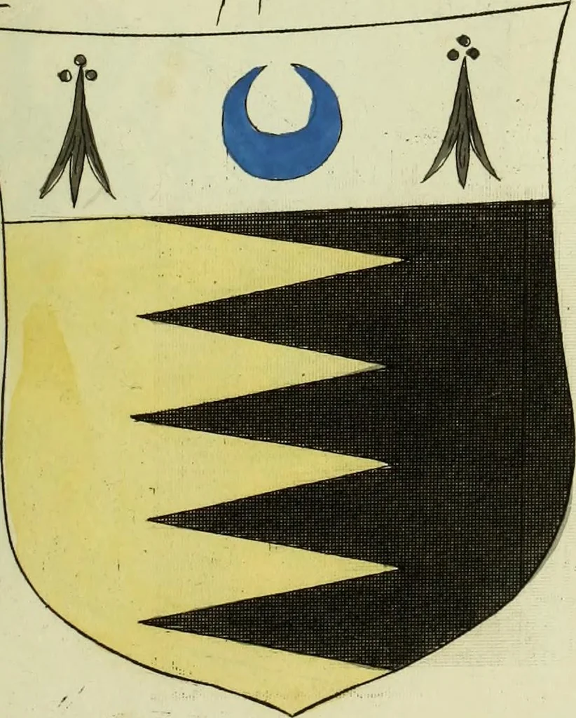 An illustration from Fac simile of an ancient heraldic manuscript, 1822, leaf 393