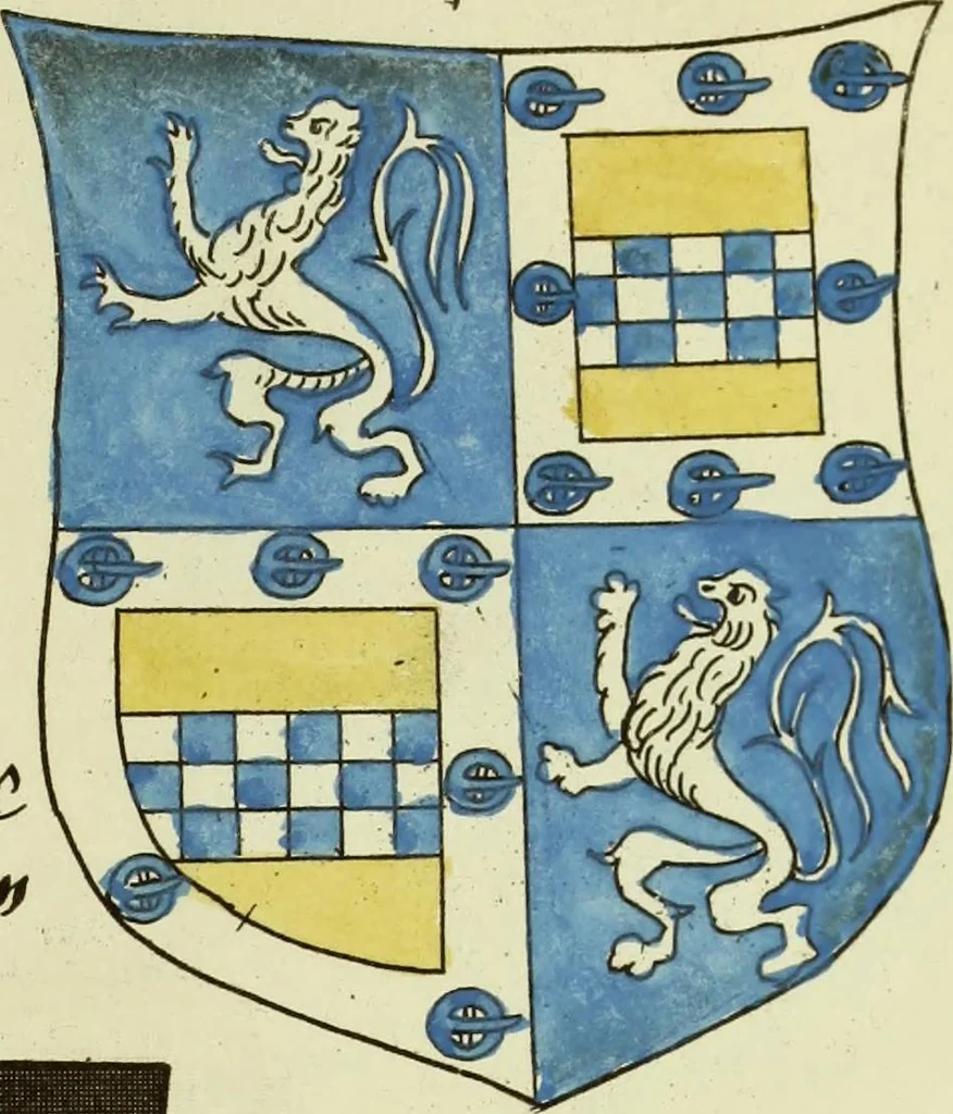 An illustration from Fac simile of an ancient heraldic manuscript, 1822, leaf 399