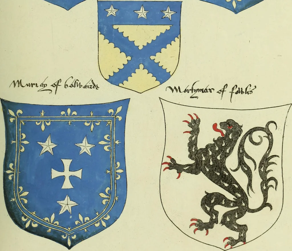 An illustration from Fac simile of an ancient heraldic manuscript, 1822, leaf 407