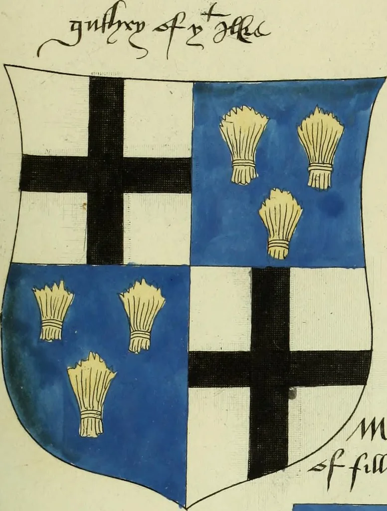 An illustration from Fac simile of an ancient heraldic manuscript, 1822, leaf 411