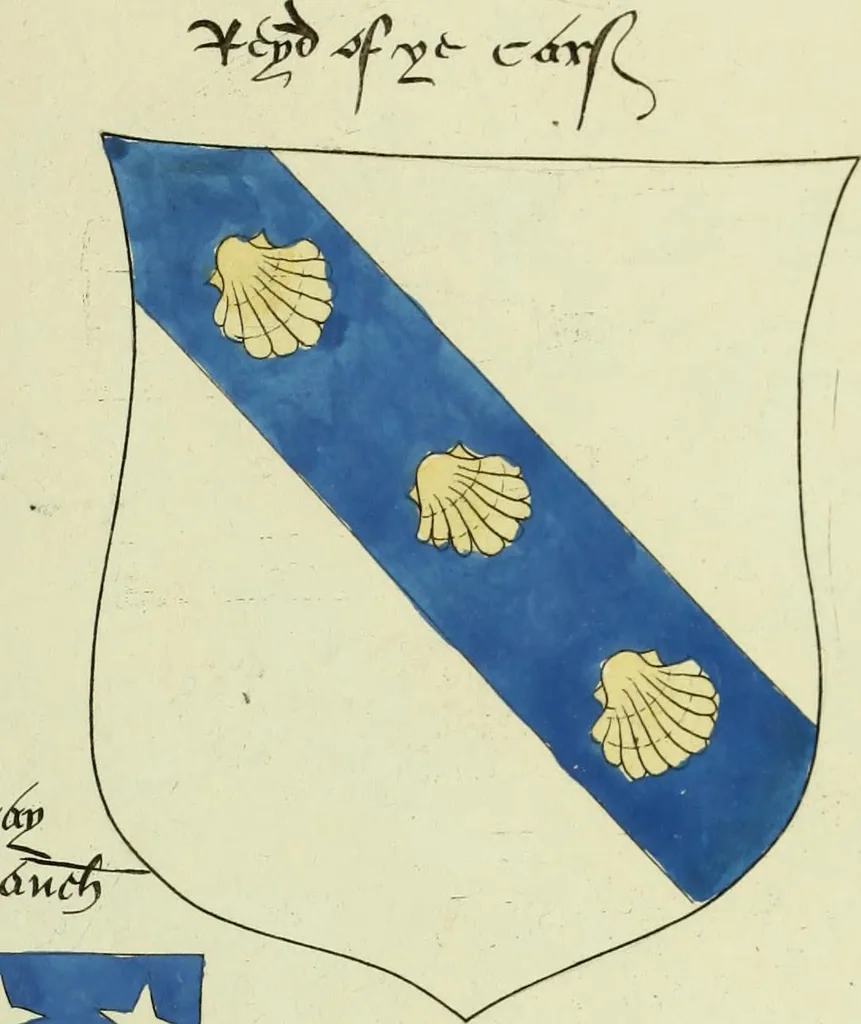 An illustration from Fac simile of an ancient heraldic manuscript, 1822, leaf 411