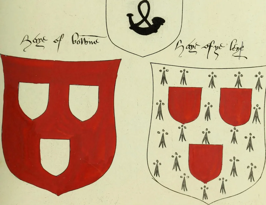 An illustration from Fac simile of an ancient heraldic manuscript, 1822, leaf 411