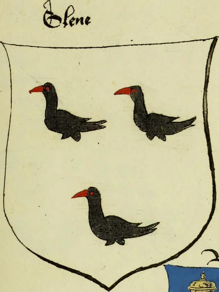 An illustration from Fac simile of an ancient heraldic manuscript, 1822, leaf 423