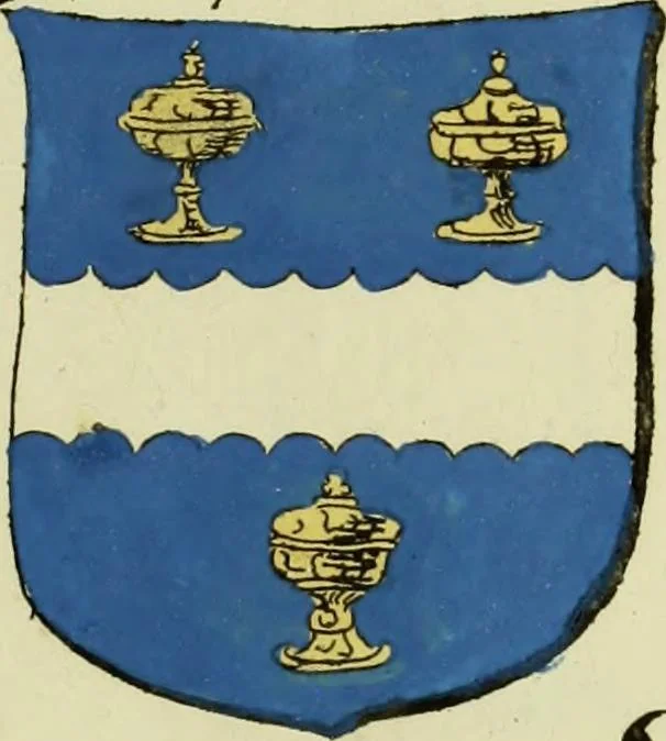 An illustration from Fac simile of an ancient heraldic manuscript, 1822, leaf 423
