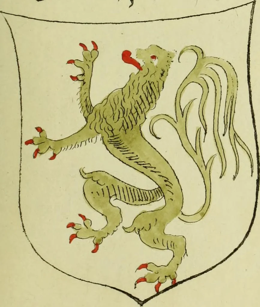 An illustration from Fac simile of an ancient heraldic manuscript, 1822, leaf 425