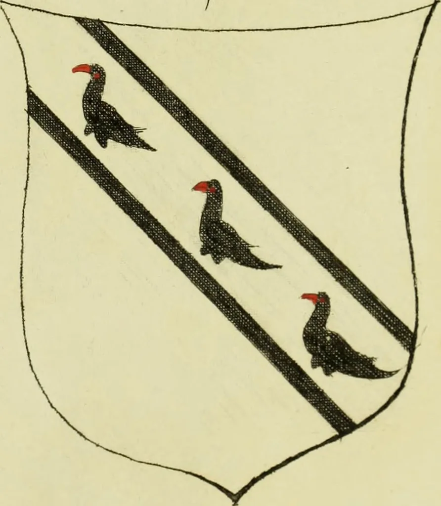 An illustration from Fac simile of an ancient heraldic manuscript, 1822, leaf 425
