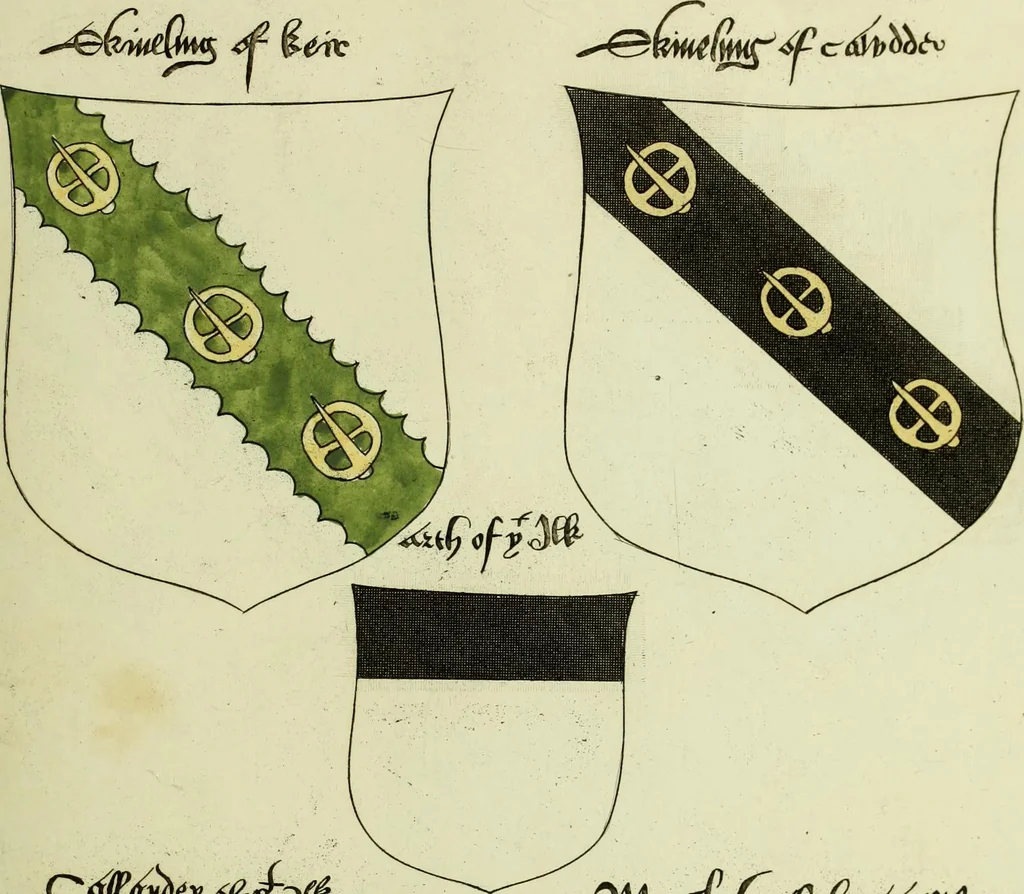 An illustration from Fac simile of an ancient heraldic manuscript, 1822, leaf 429