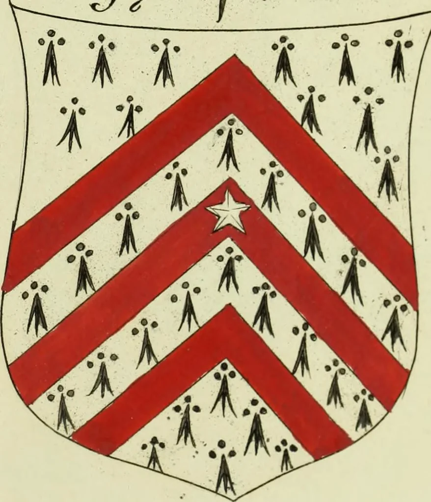 An illustration from Fac simile of an ancient heraldic manuscript, 1822, leaf 429