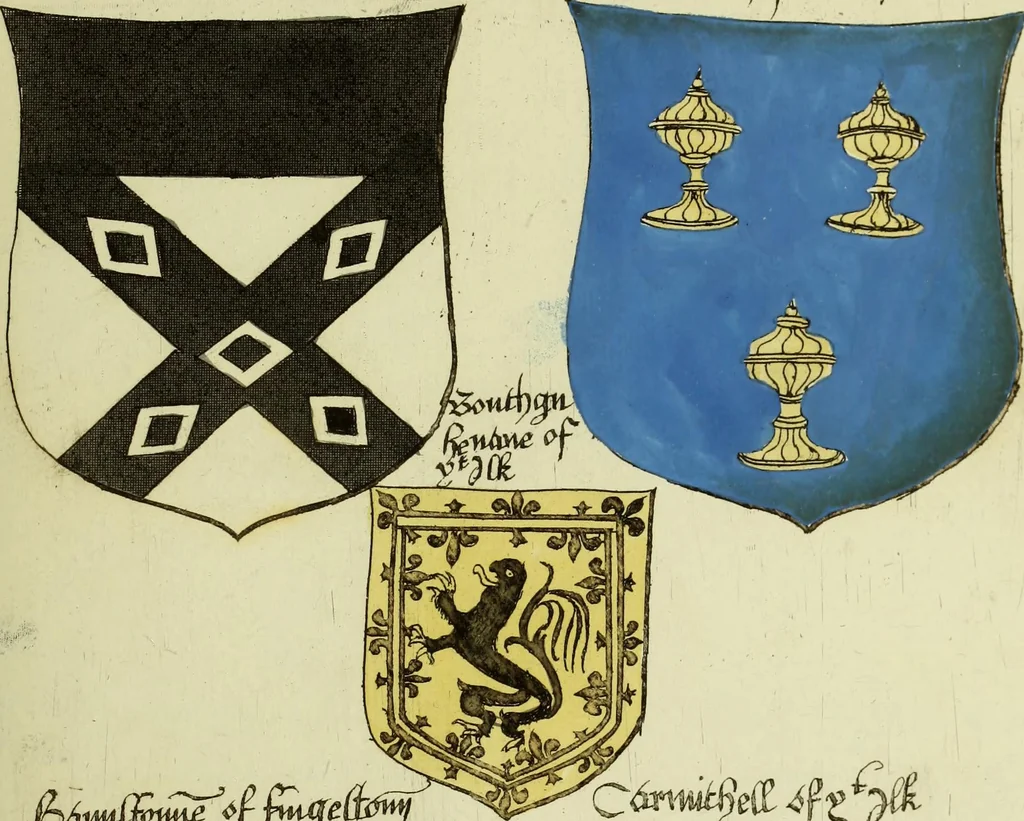 An illustration from Fac simile of an ancient heraldic manuscript, 1822, leaf 433
