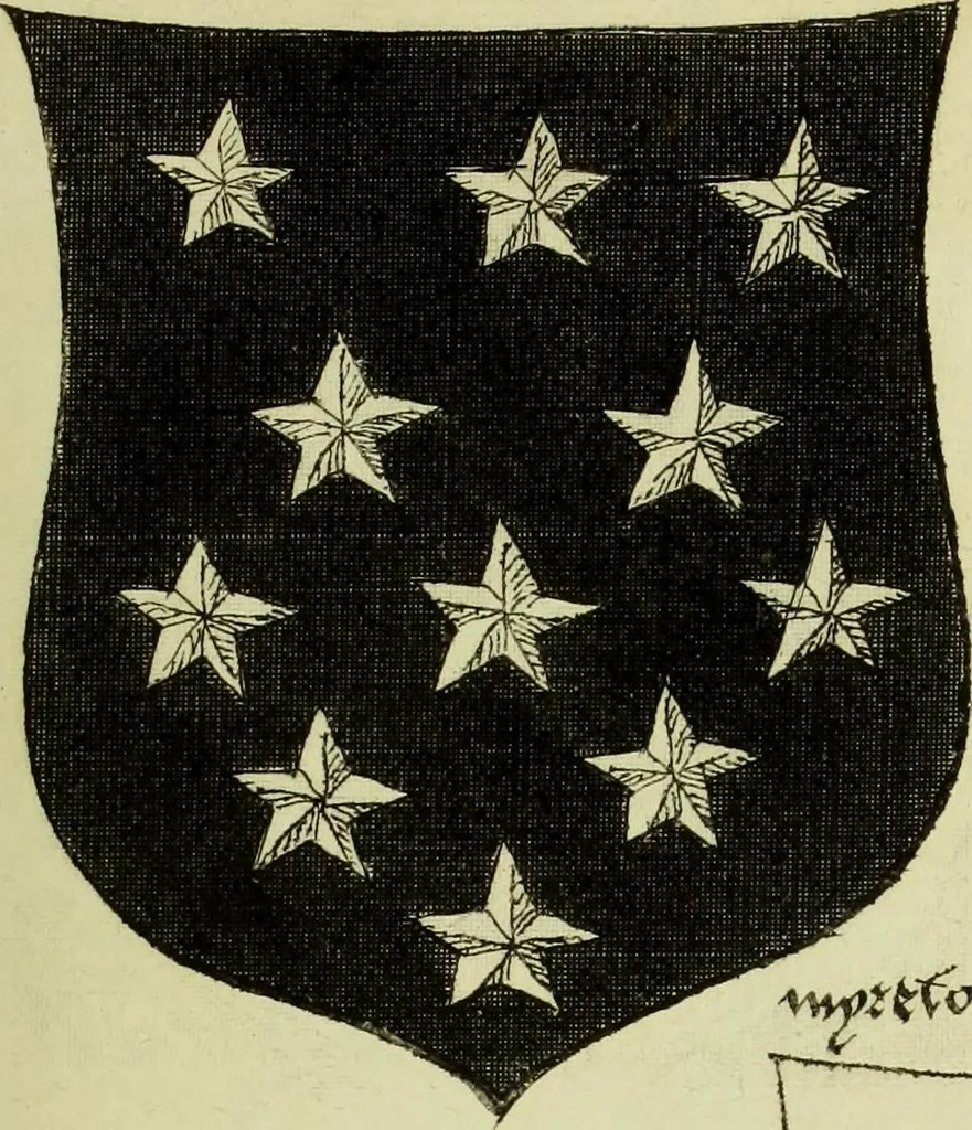 An illustration from Fac simile of an ancient heraldic manuscript, 1822, leaf 435