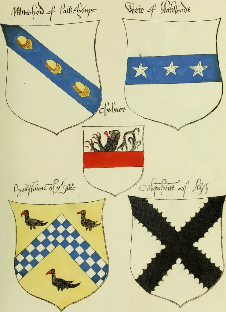 An illustration from Fac simile of an ancient heraldic manuscript, 1822, leaf 441