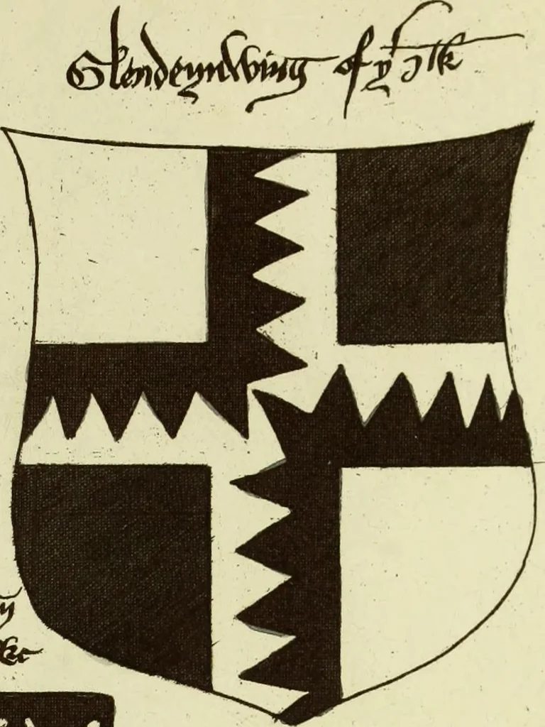 An illustration from Fac simile of an ancient heraldic manuscript, 1822, leaf 445