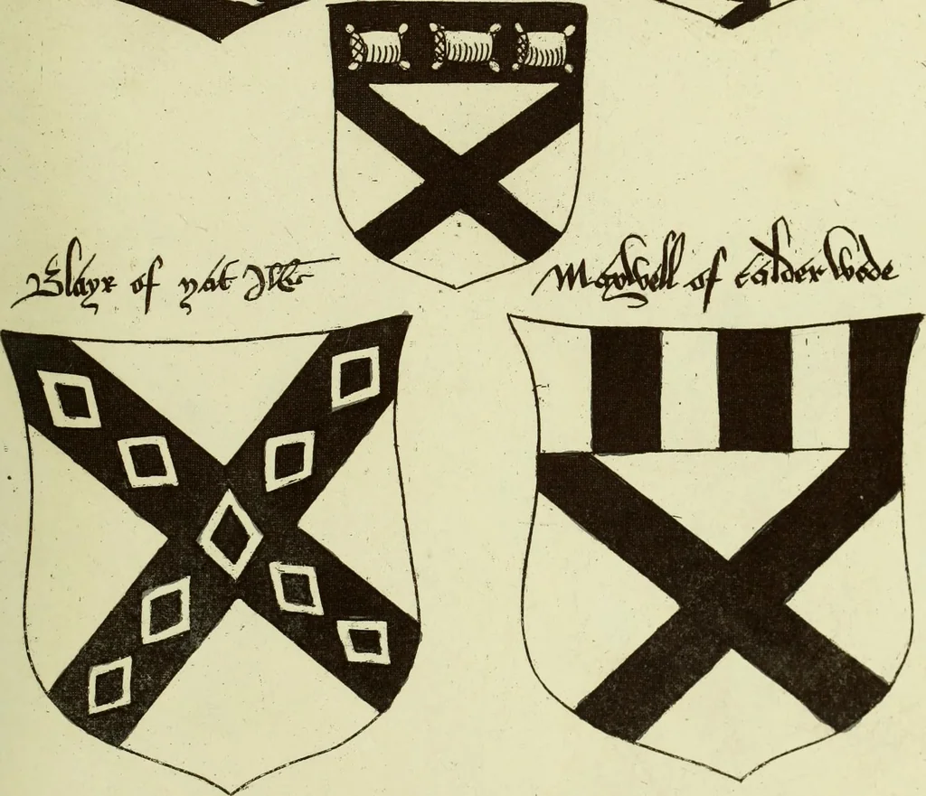 An illustration from Fac simile of an ancient heraldic manuscript, 1822, leaf 445