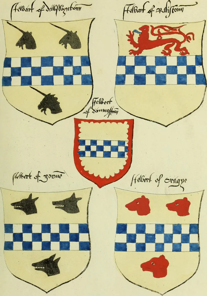 An illustration from Fac simile of an ancient heraldic manuscript, 1822, leaf 461