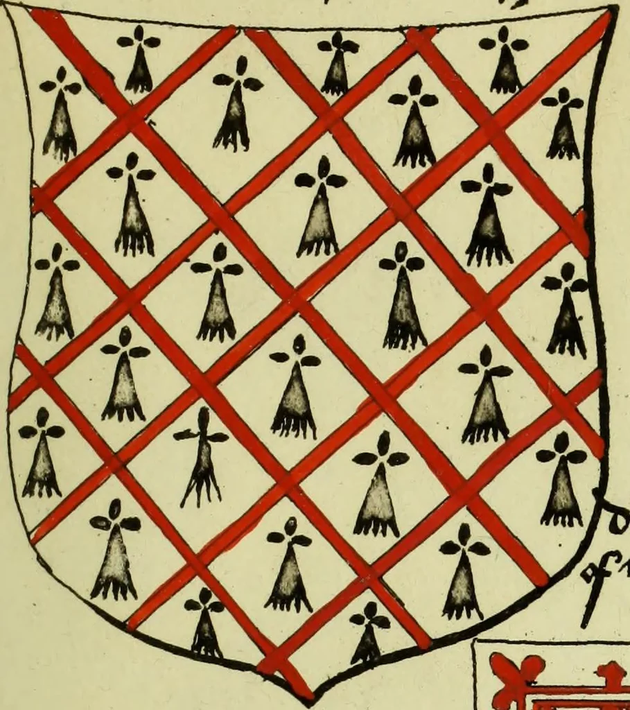An illustration from Fac simile of an ancient heraldic manuscript, 1822, leaf 465