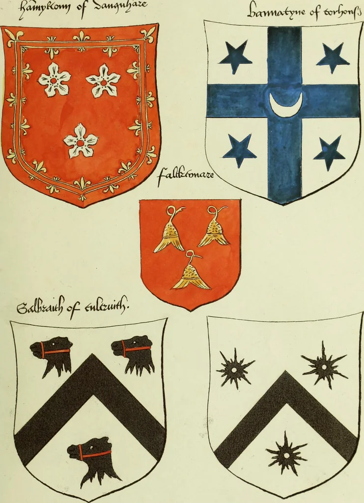 An illustration from Fac simile of an ancient heraldic manuscript, 1822, leaf 473